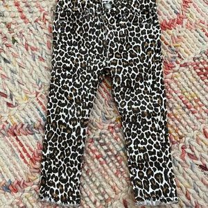 Toddler girl cheetah print jeans